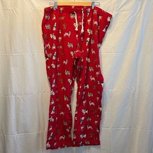 Old Navy Women’s Long Holiday Dog Print Pajama Pants Size XL
